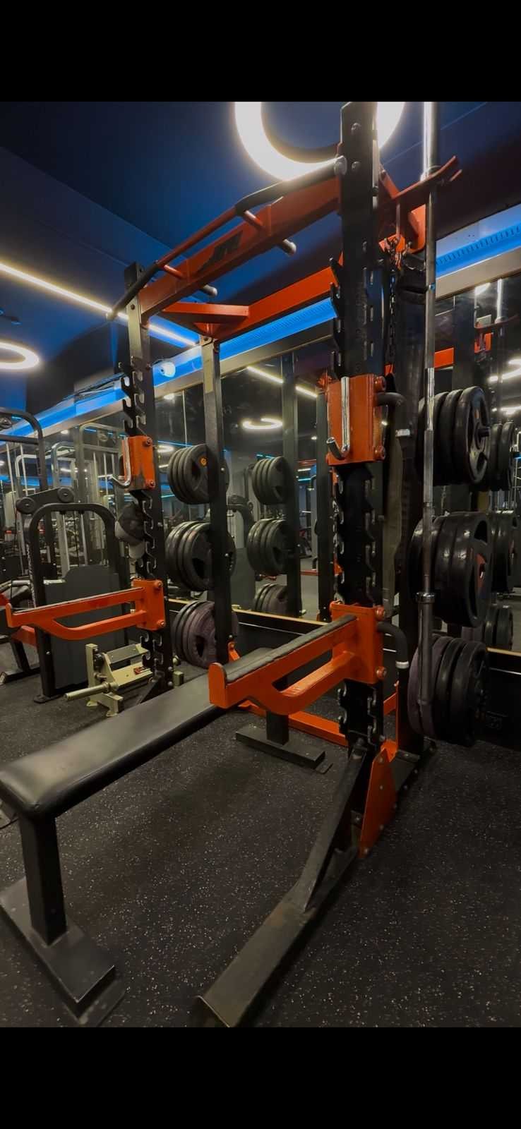 BODY POWER GYM Commercial Power Cage & Bench