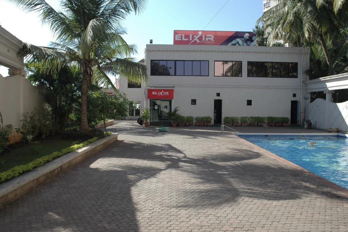 Elixir Fitness 2-Story Clubhouse, Billboard and Pool Deck