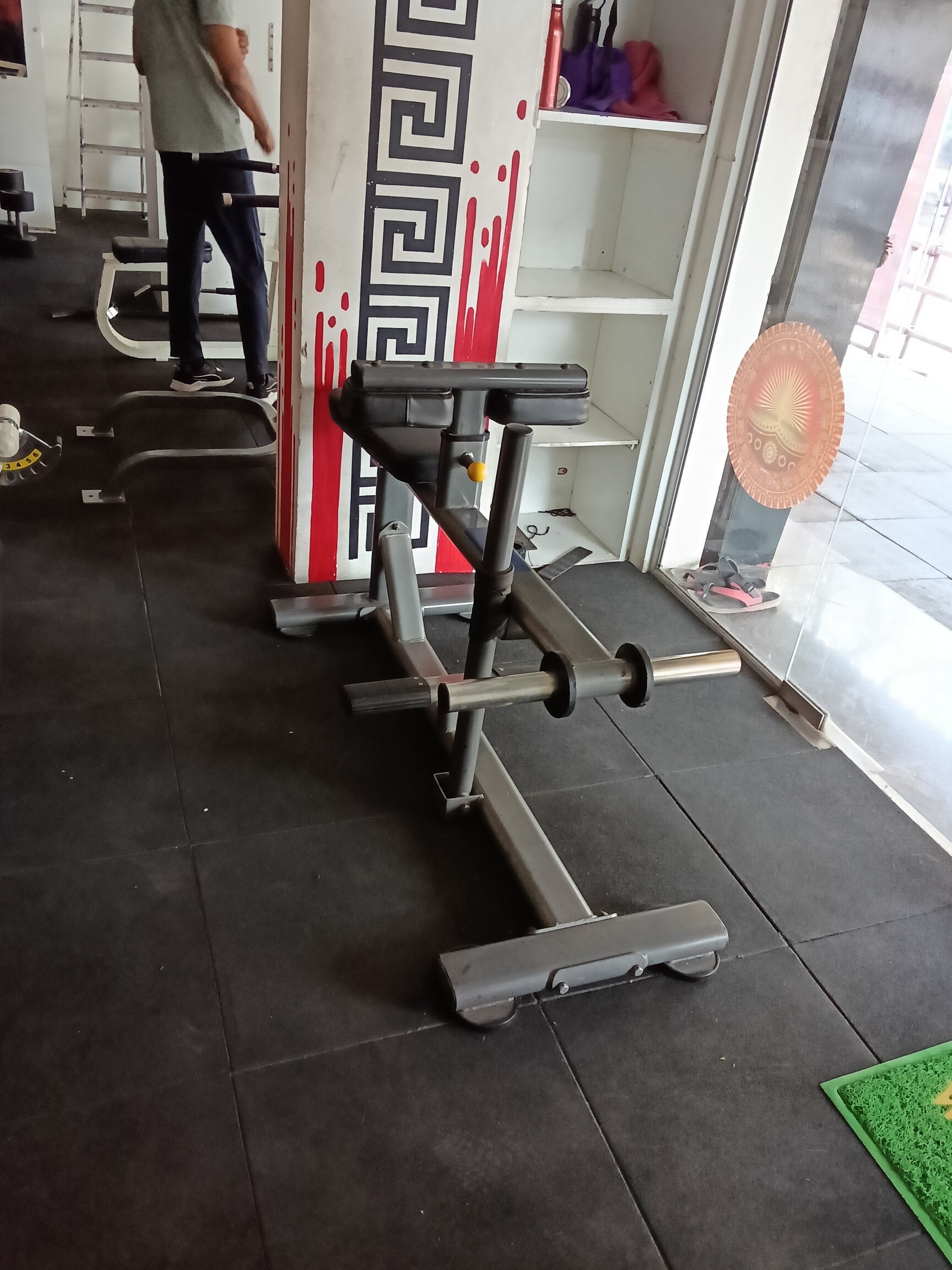 F3 FITNESS T-Bar Row Machine & Rubber Tile Strength Floor