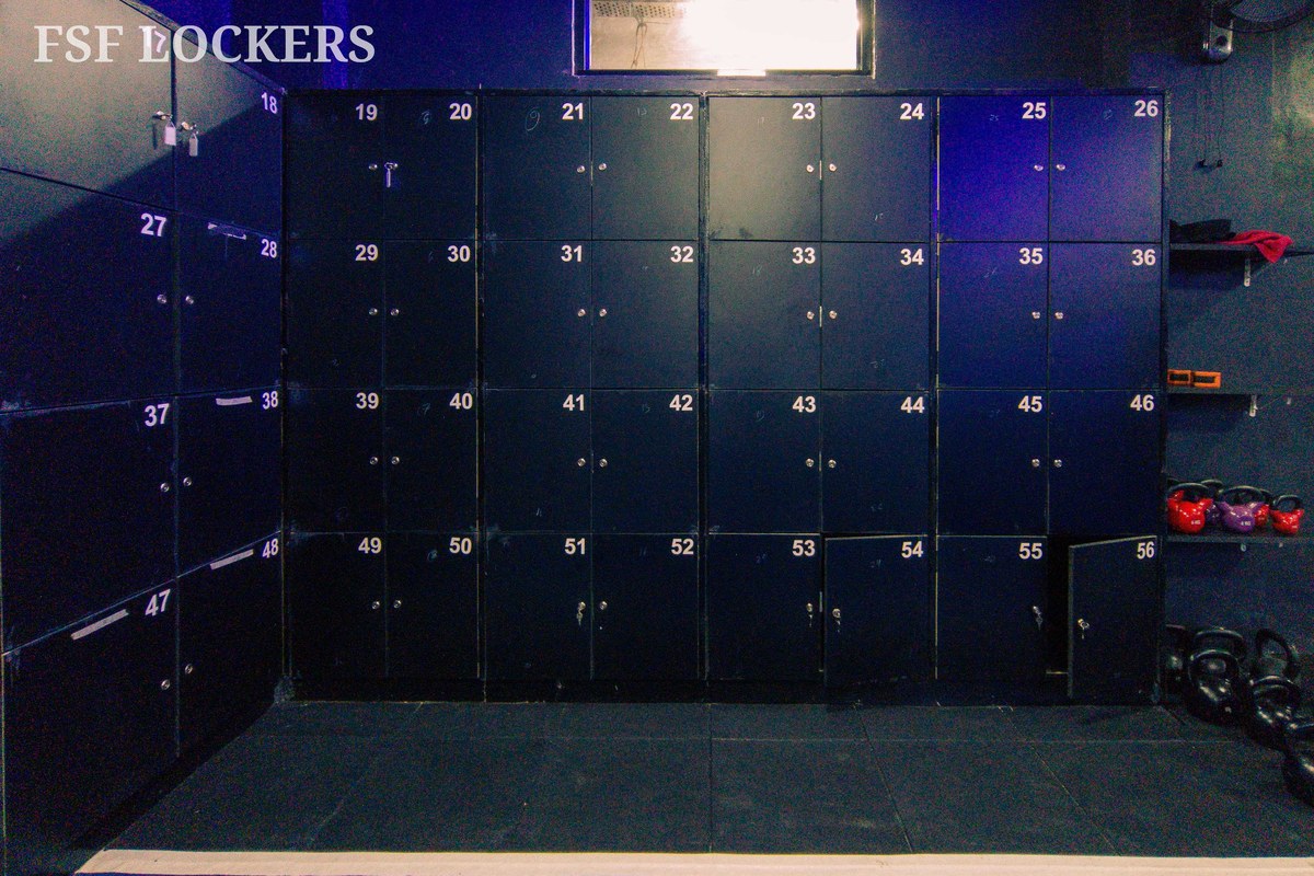 FIRST STEP FITNESS FSF Lockers & Kettlebells Area