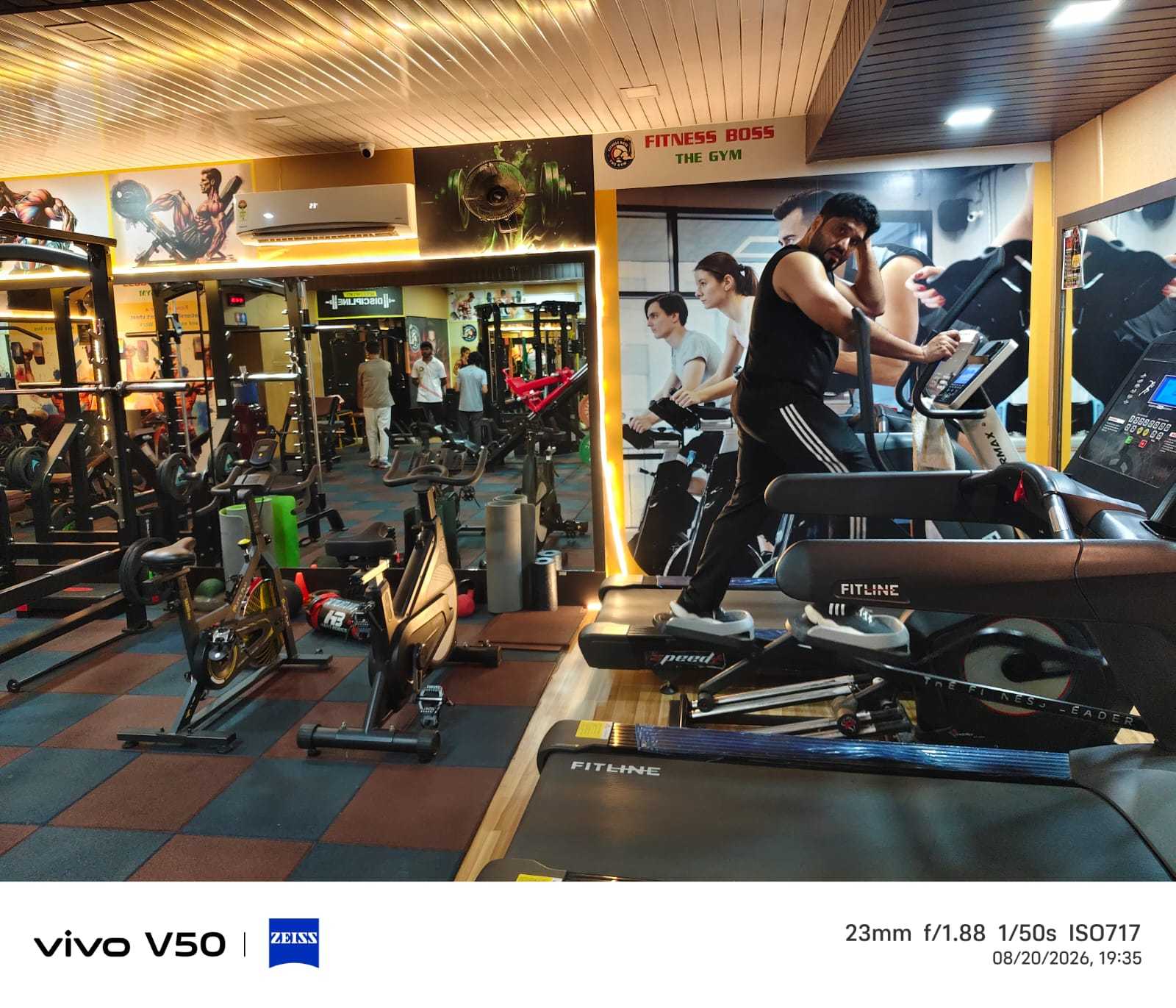 Commercial Strength Machinery and Bench Press Setup at Fitness Boss