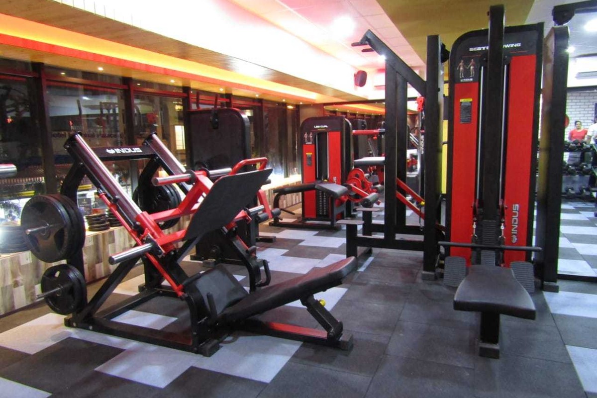 Commercial Indus Plate-Loaded 45-Degree Leg Press and High/Low Cable Pulley