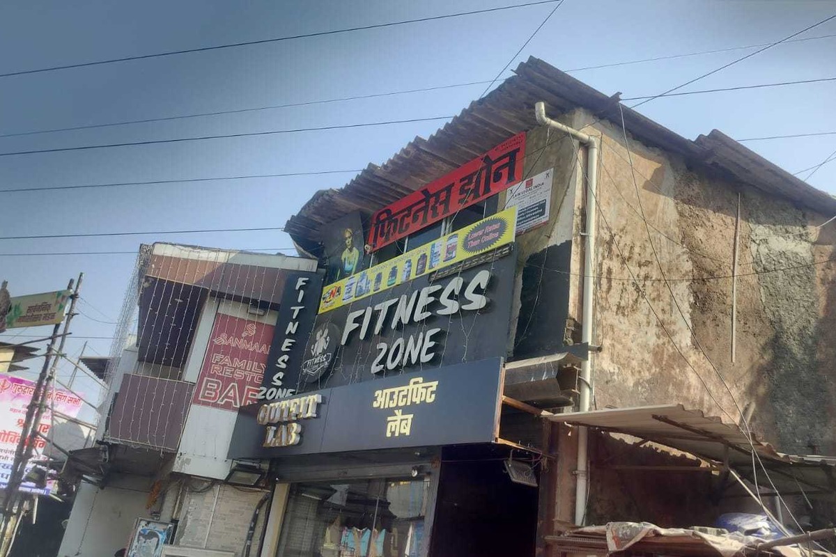 Fitness Zone Storefront Exterior on Khairani Road near Hotel Sanman