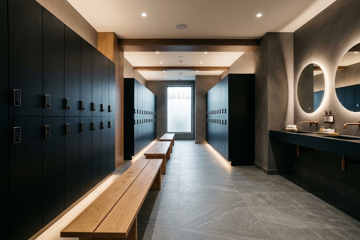 Secure Member Lockers and Clean Changing Facilities