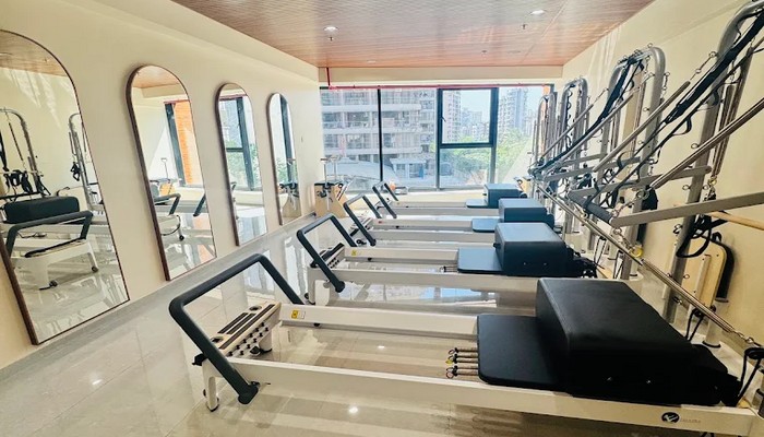 G9 FITNESS CENTRES Boutique Pilates Reformer Studio with Arched Mirrors