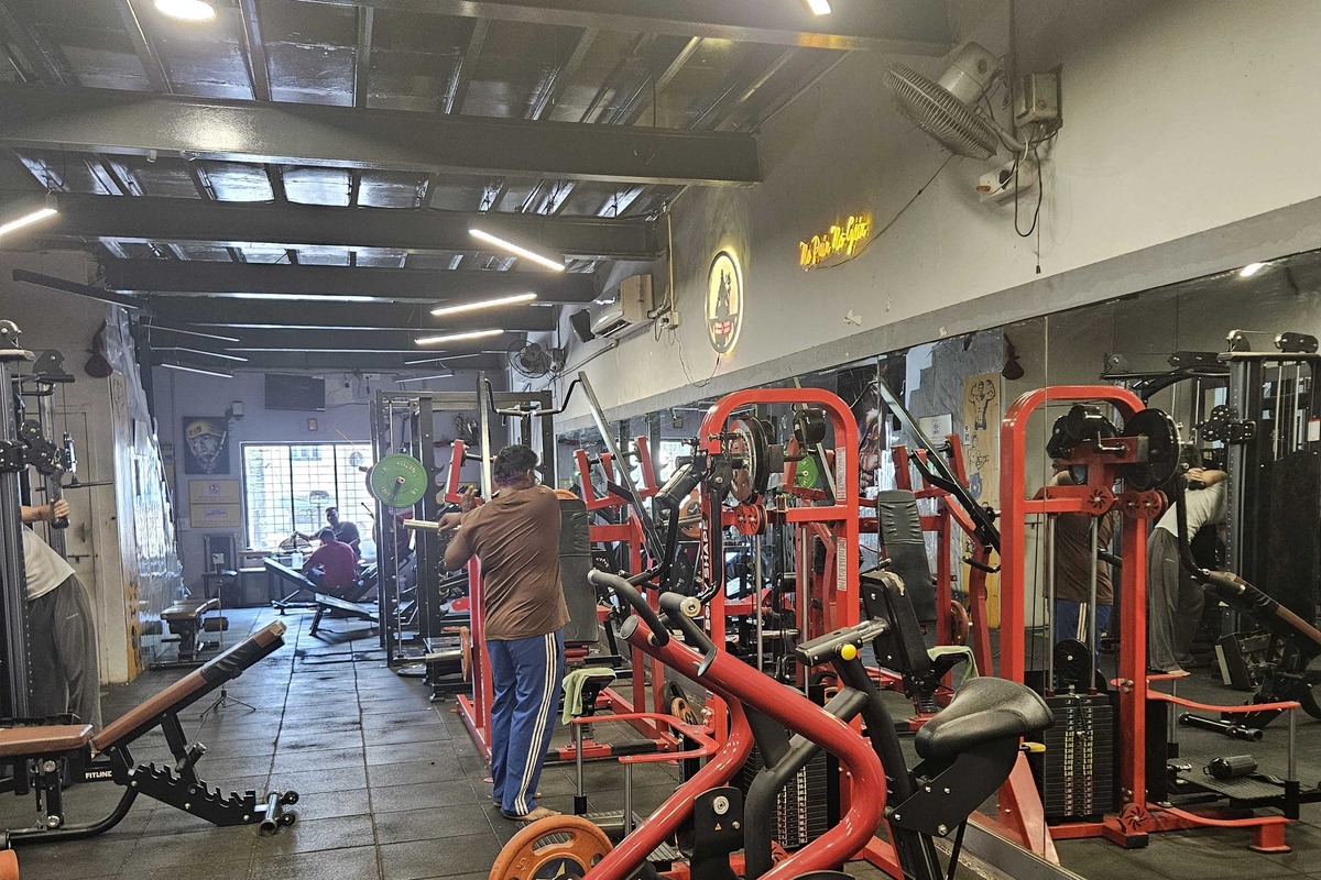 JAI MALHAR FITNESS Main Strength Floor and Red Fitline Machines