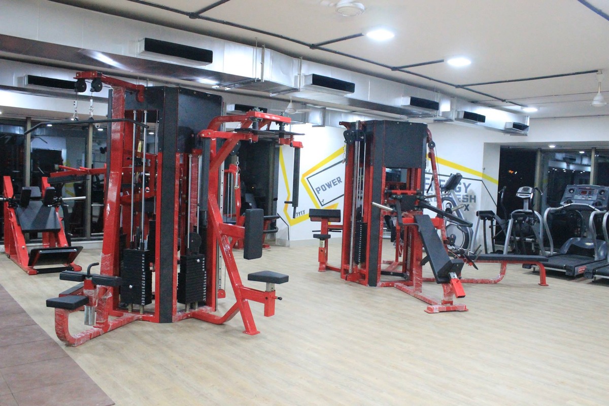 Spacious Training Floor Layout with Central AC Ducting and Cardio Line