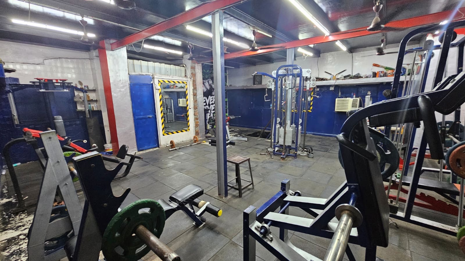 PJ FITNESS Multi-Station Cable Crossover & Olympic Bench Press