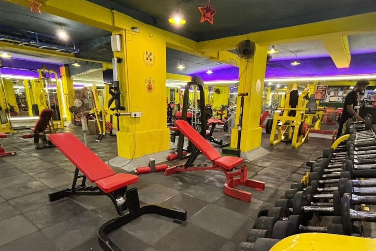 Olympic Free Weights, Barbells and Bench Press Area