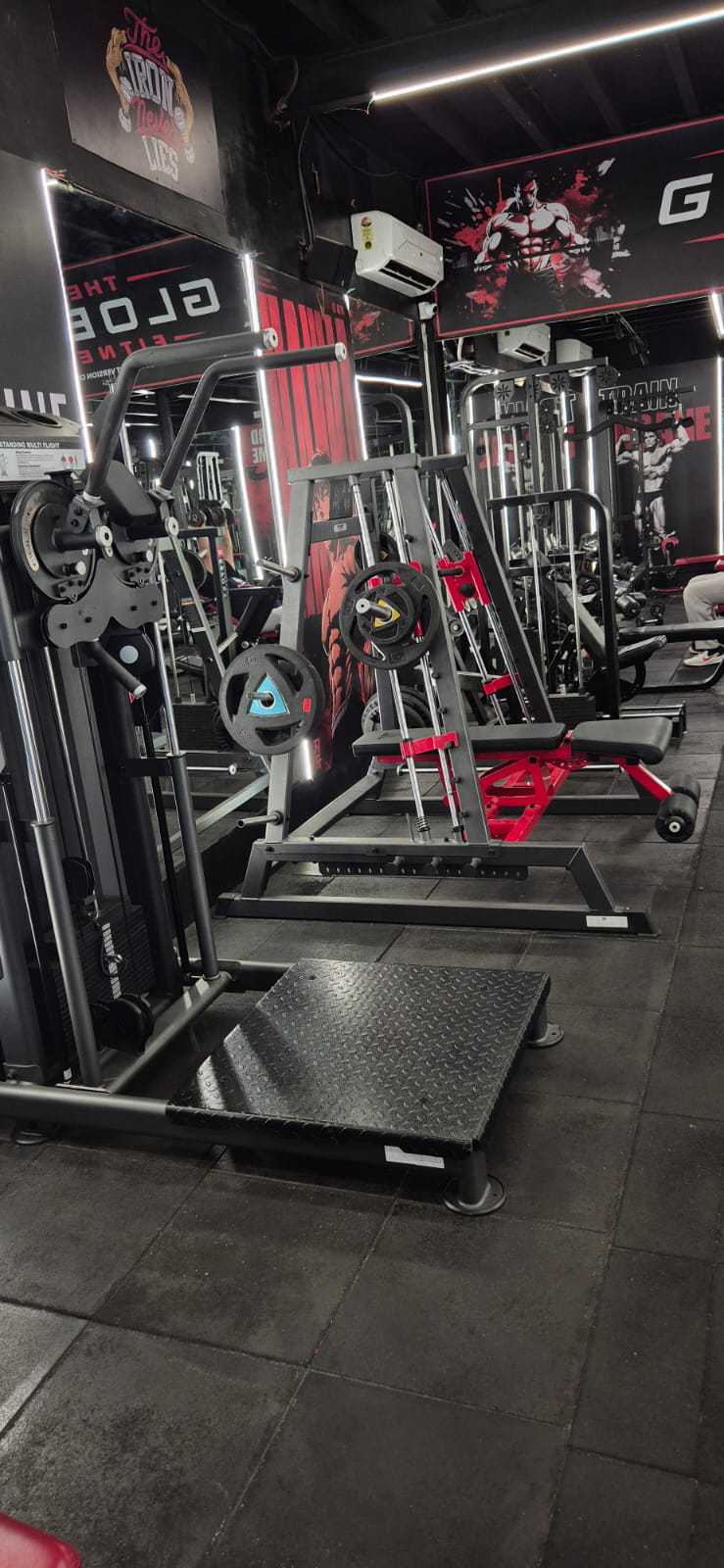 Free Weights and Adjustable Incline Benches at The Global Fitness