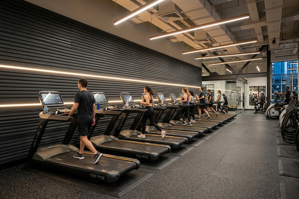 The Muscle Factory Cardio Deck Treadmills