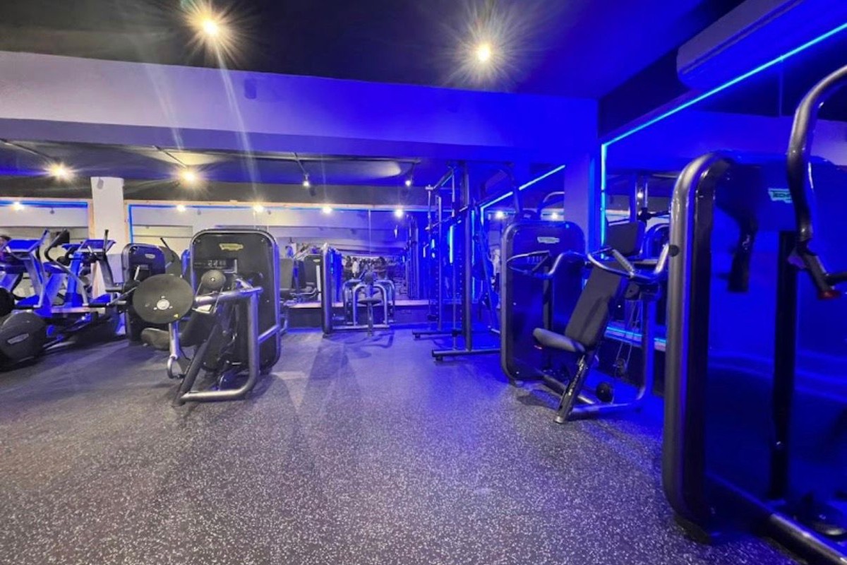 Commercial Technogym Selectorized Machines and Rubber Gym Floor