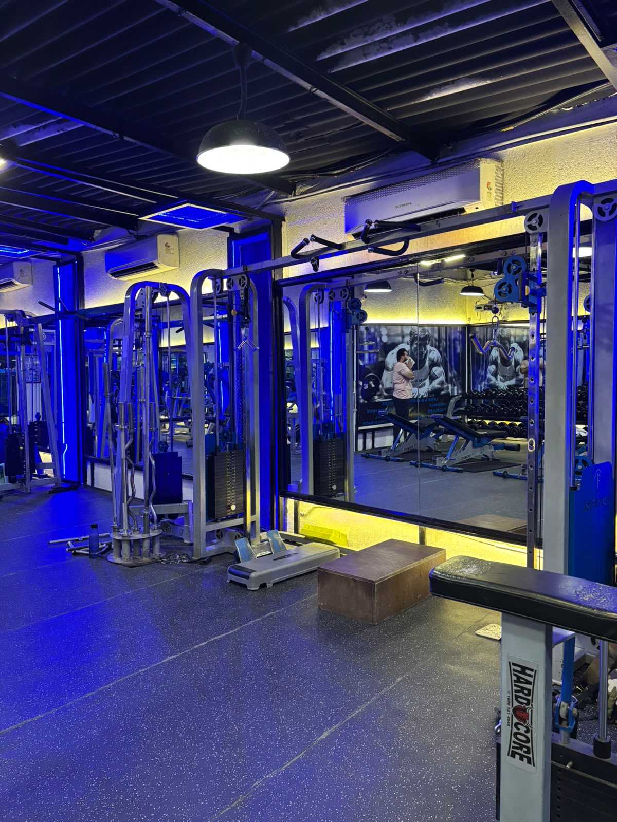 Vicky's Fitness Center Dual Cable Crossover & Benches