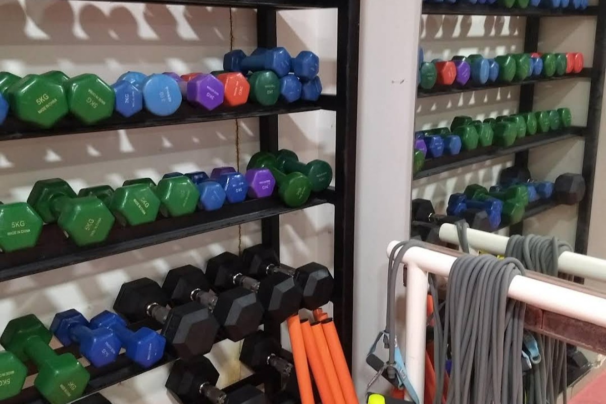 Tiered Aerobic Dumbbells, Hex Dumbbells, TRX Straps and Agility Cones