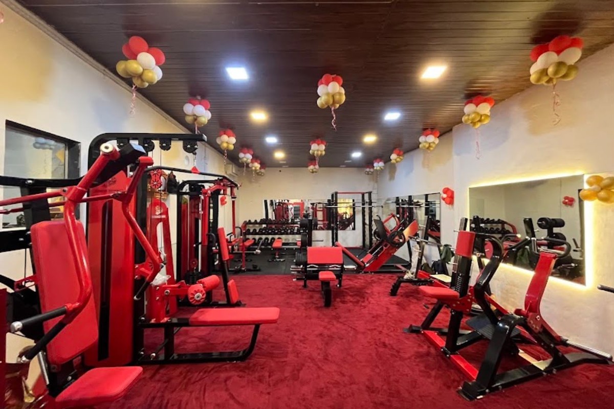 Olympic Power Squat Cage, Preacher Curl and Free Weights Bay